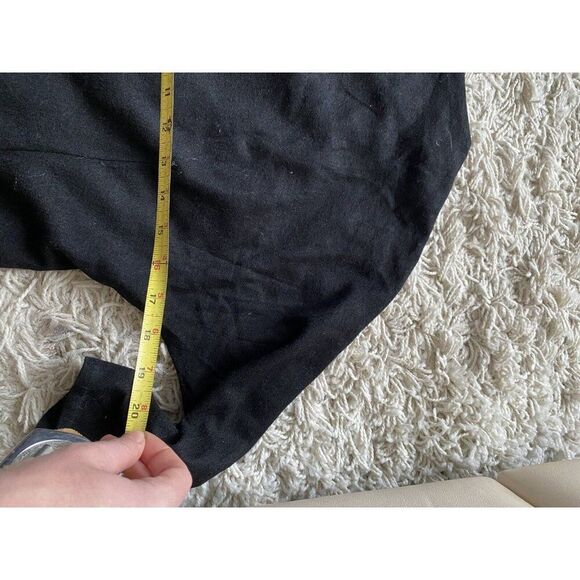 Vintage S. Eisenberg Dress California Black Wool Wiggle Small / Medium Sheath - Picture 7 of 9